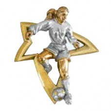 Aplique Estrela Dourada - Futebol Feminino